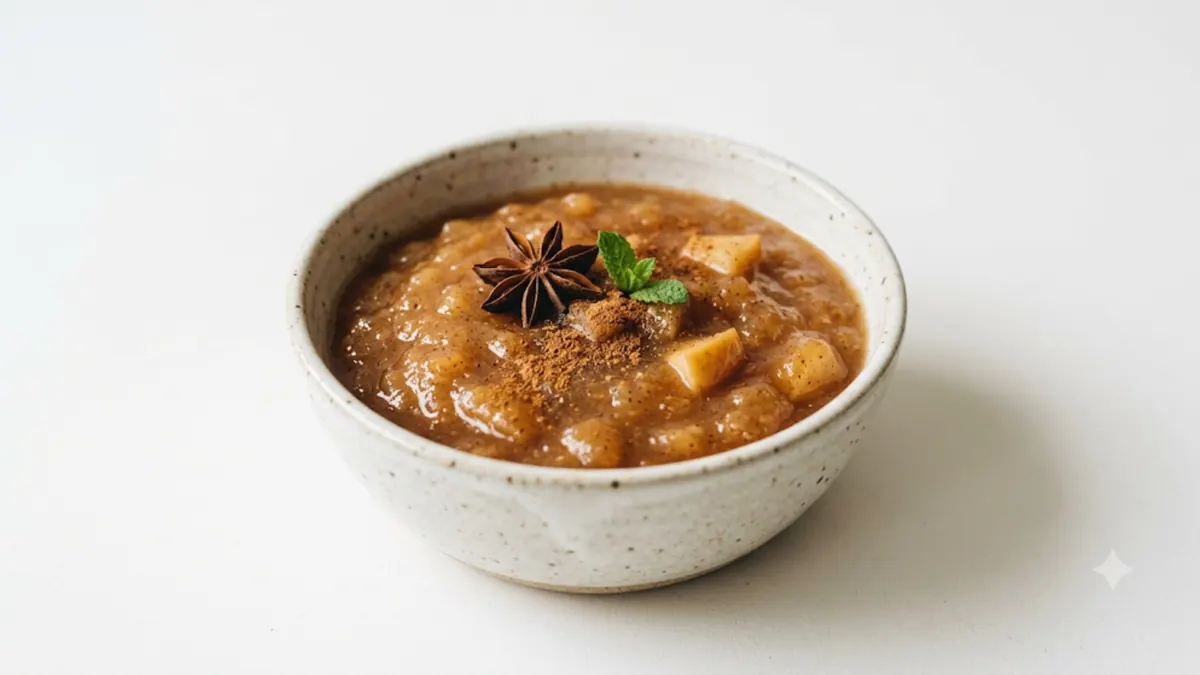 Apple Cinnamon Sauce — puréed texture, IDDSI Level 3