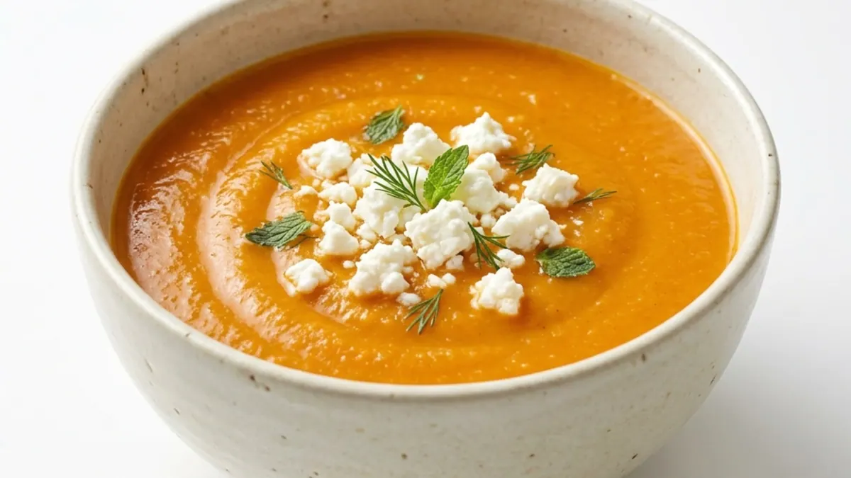 Carrot Ginger Bisque — liquid texture, IDDSI Level 2