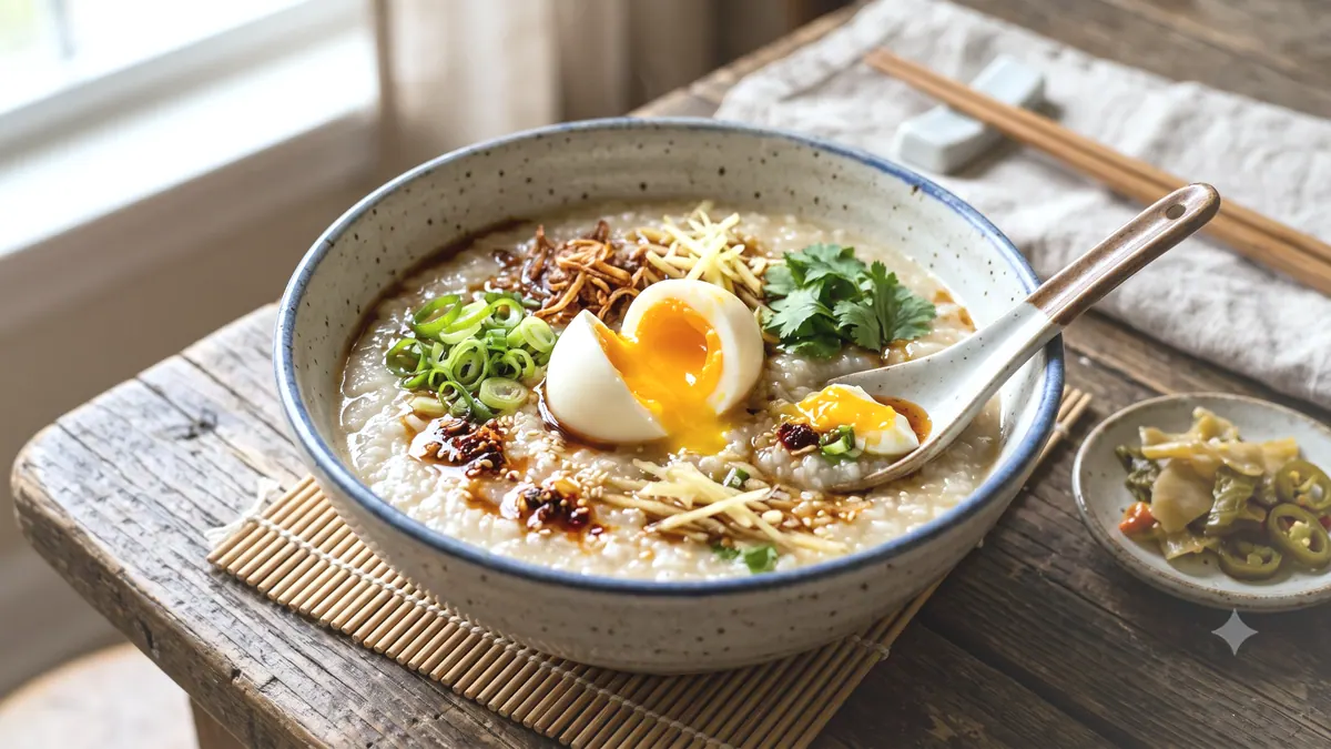 Congee with Soft Egg — soft texture, IDDSI Level 5