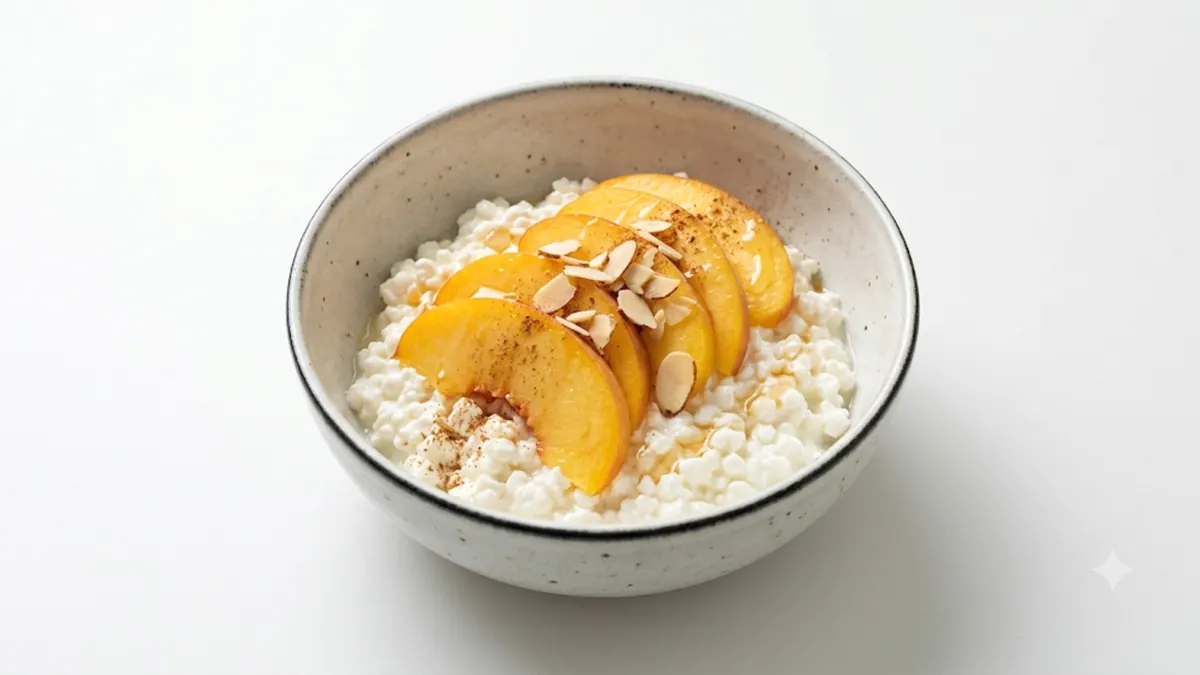 Cottage Cheese & Peach — soft texture, IDDSI Level 6