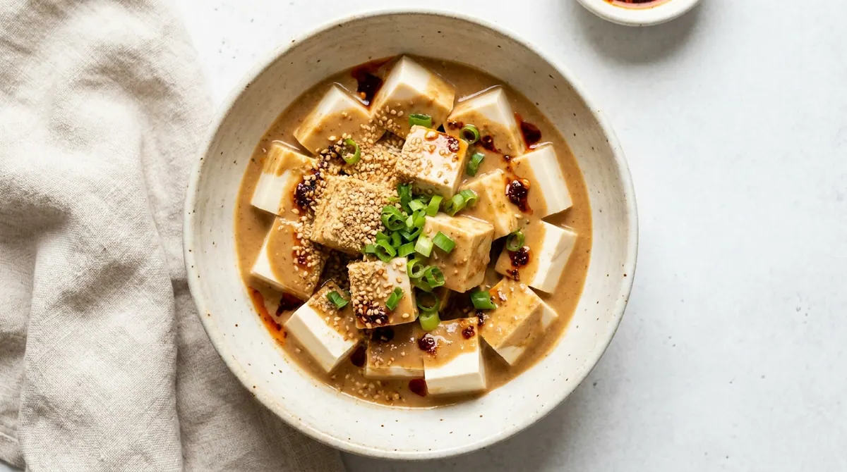 Silken Tofu & Sesame Bowl — soft texture, IDDSI Level 6