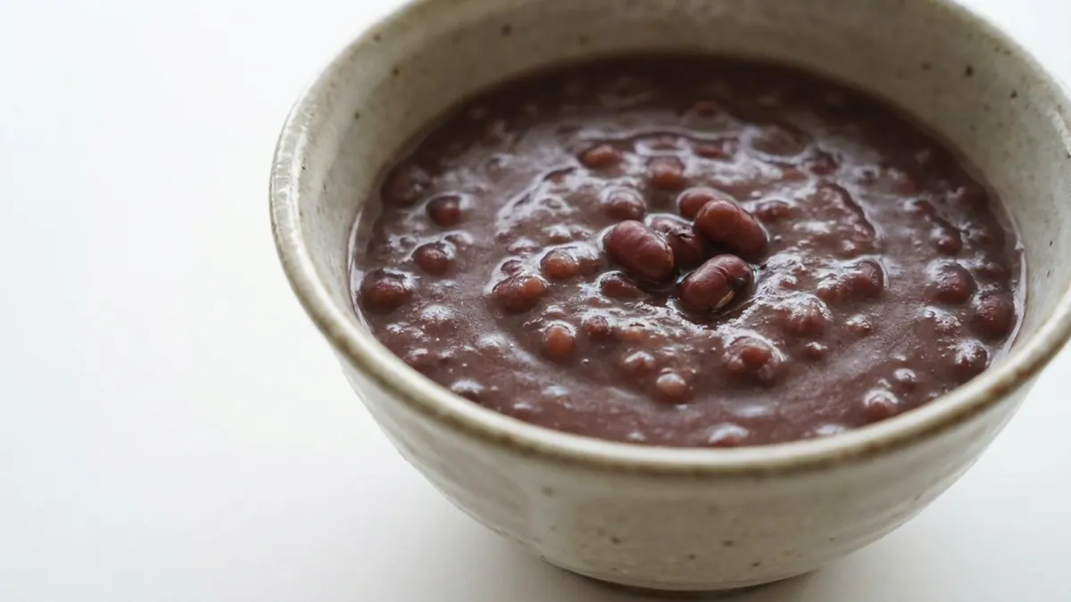 Sweet Red Bean Congee — puréed texture, IDDSI Level 4