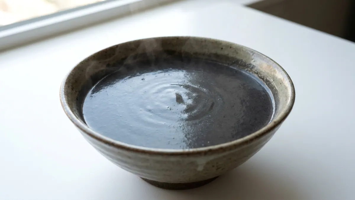 Zhima Hu (Black Sesame Soup) — puréed texture, IDDSI Level 3